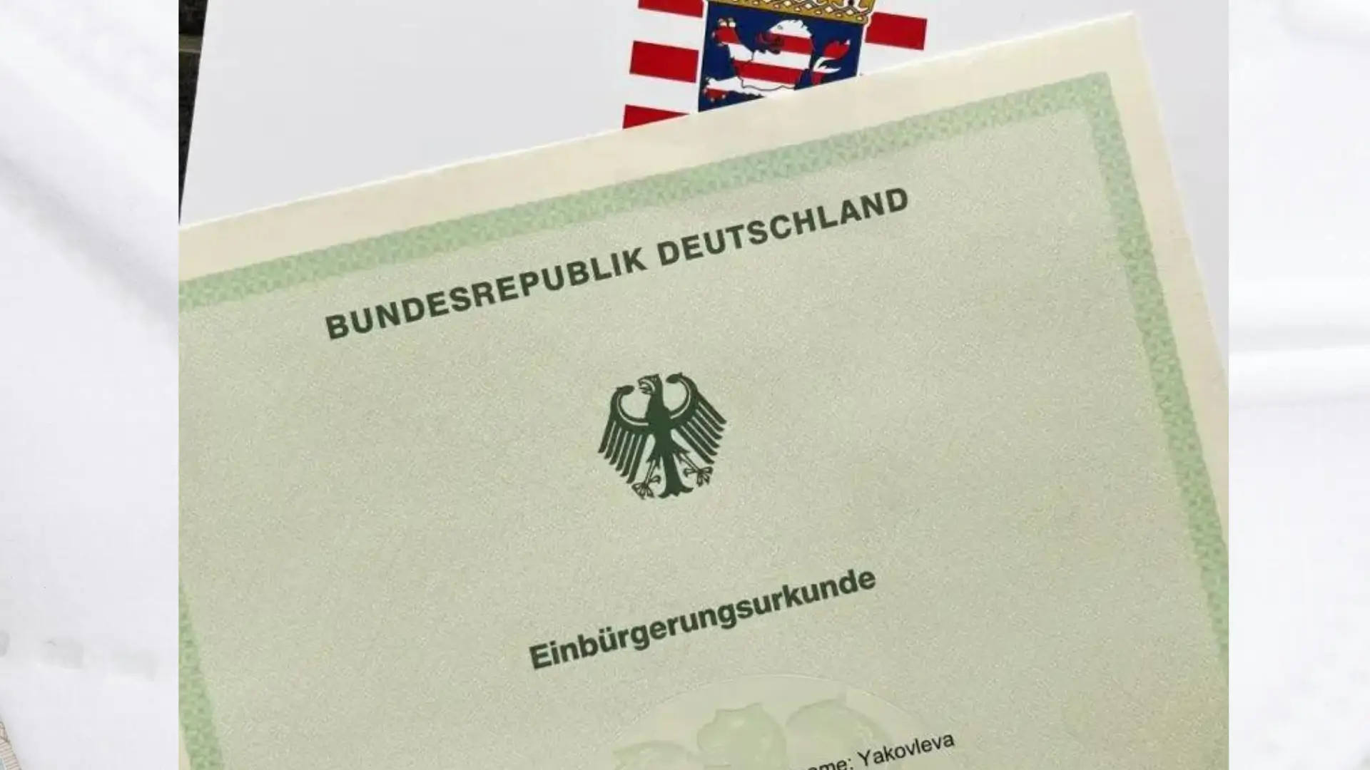 German Naturalization Certificate Lost