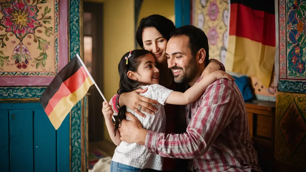 German Naturalization of Family Members. a Persian couple with a girl as an example